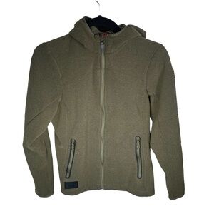 Helly Hansen Women’s Green Full Zip Hoodie Jacket Medium Pro Fleece